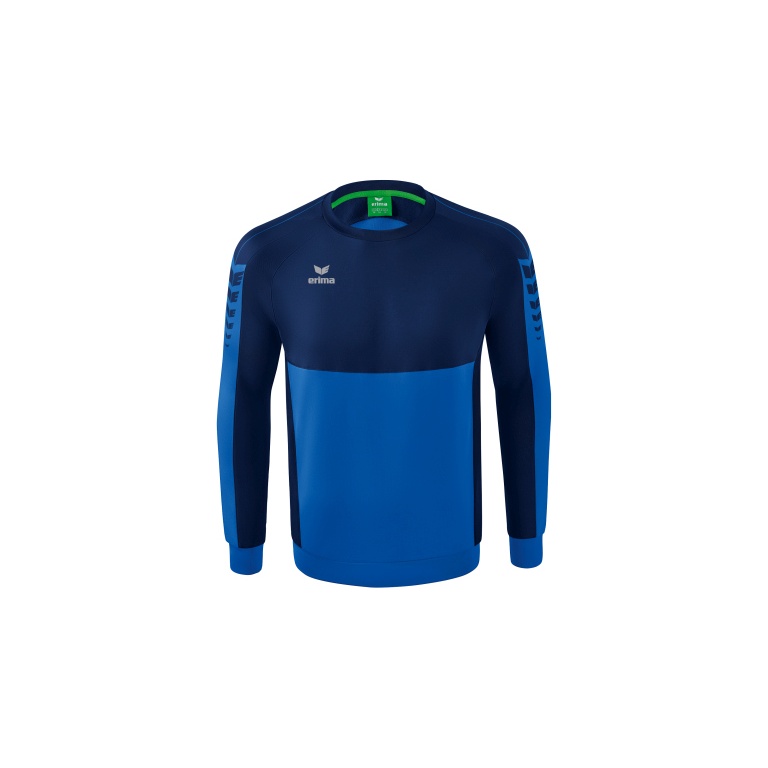 Erima Sport Long Sleeve Six Wings Sweatshirt (Cotton blend, functional) royal blue/navy blue Men